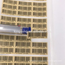 waterproof paper qr code label sticker